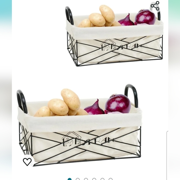 Kitchen Organizers and Storage, Set Of 2 Potato and Onion Storage - Picture 1 of 5